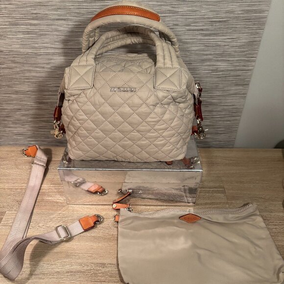 MZ Wallace Small Sutton Crossbody Bag in Cream - Picture 2 of 15